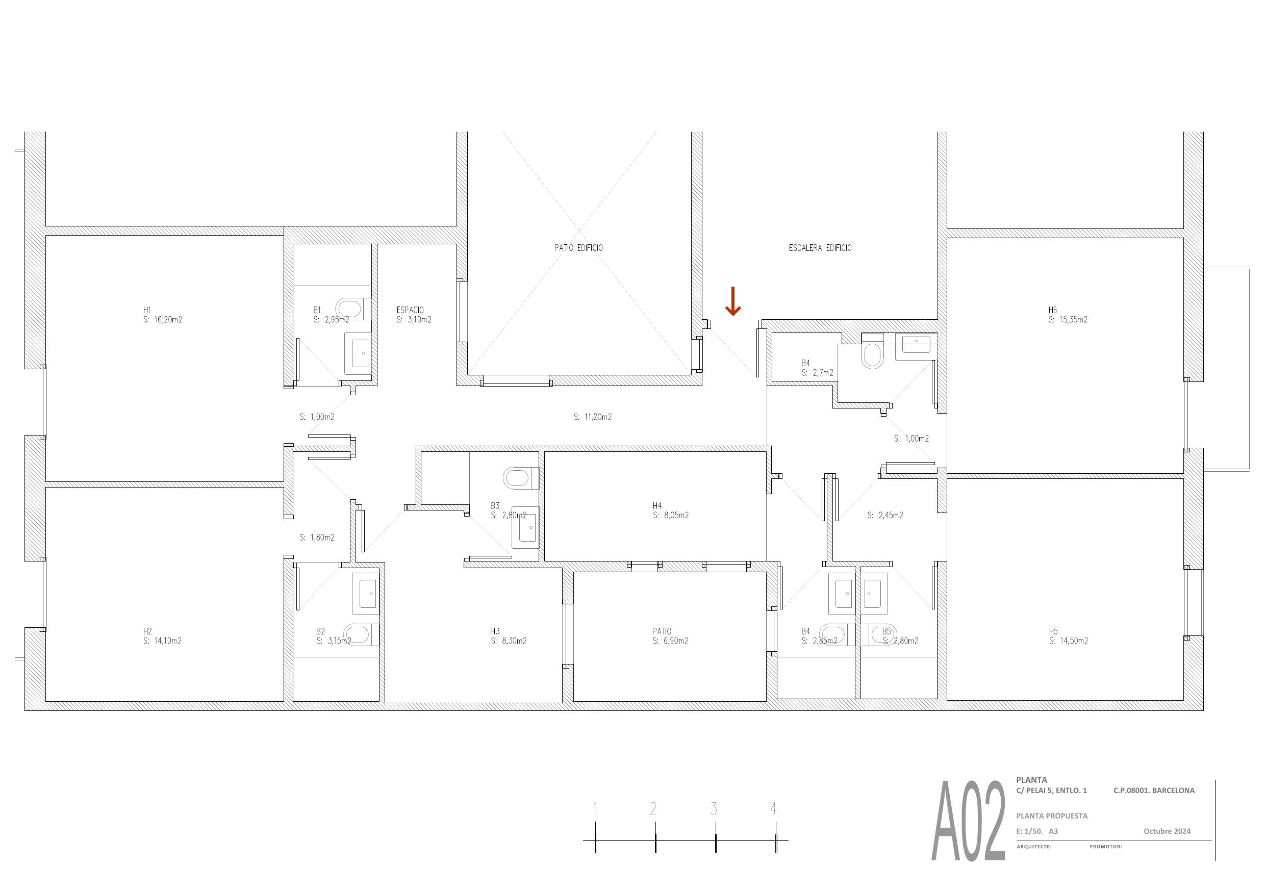 Pelai optimised floor plan after refurbishment
